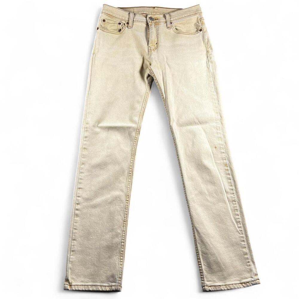 Levi-s Men's Tan and Cream Jeans